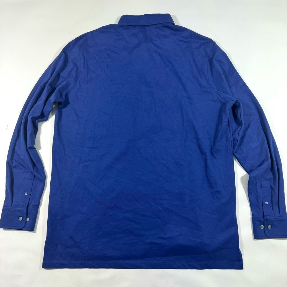 New Greyson Omaha Long Sleeve Polo Shirt Emperor Blue - Picture 2 of 8
